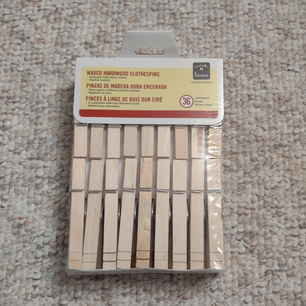 $3 w/ Bundle - NWT Wood Clothespins
